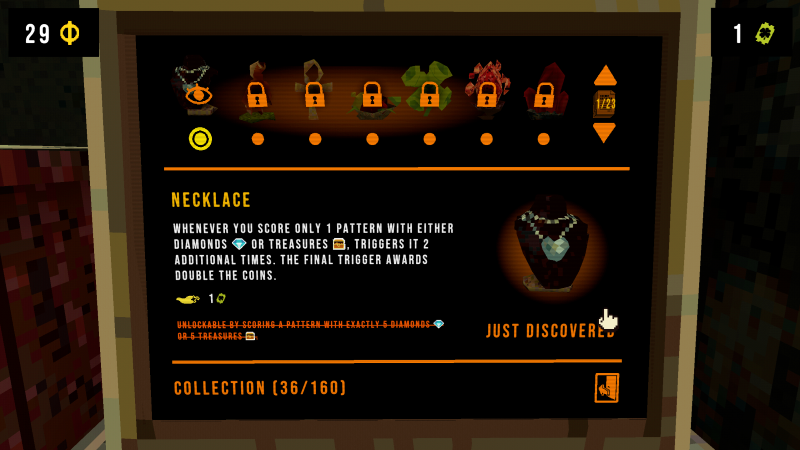 CloverPit Terminal NEcklace Charm description